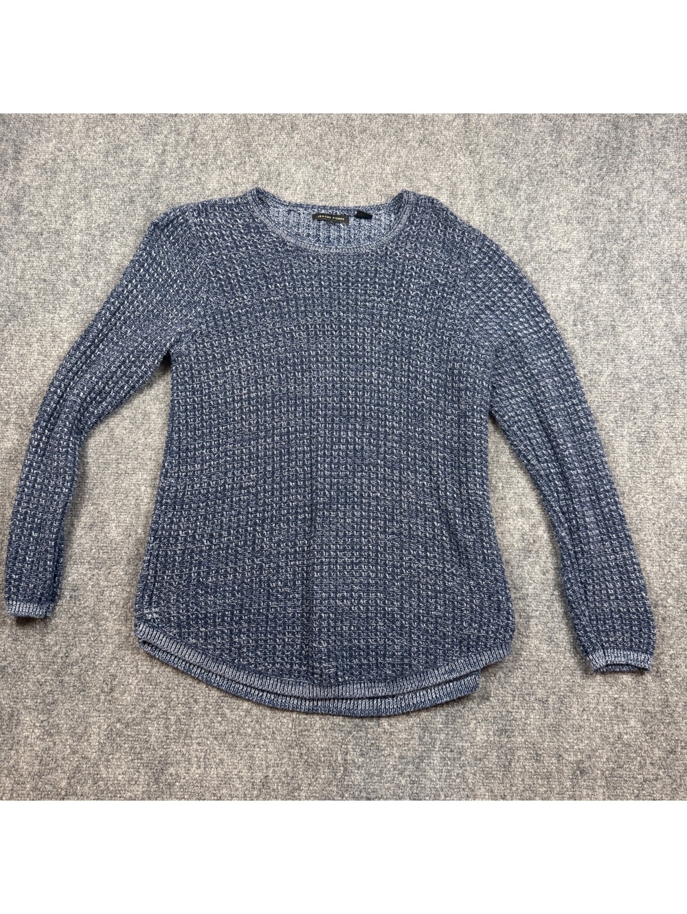 Jeanne Pierre Women's Blue Knit Sweater Size Large 26.5" Length